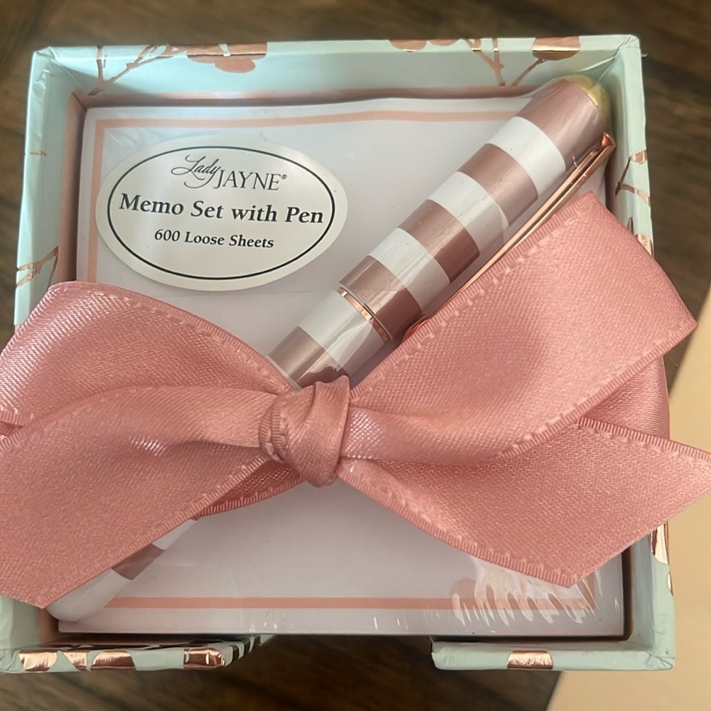 Lady Jayne 600 Loose Sheet Memo Set with Pen NEW